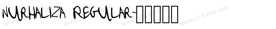 Nurhaliza Regular字体转换